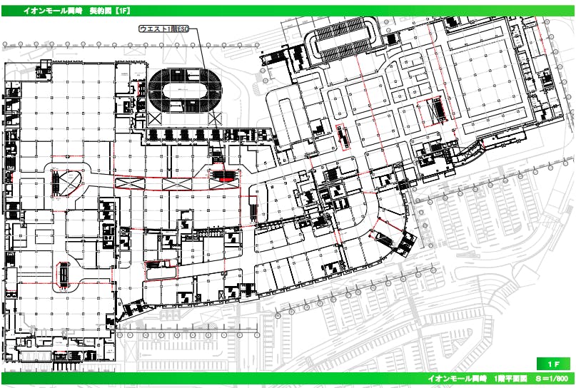 イオンモール岡崎】1Fサブコート（GAP前）（LAN有） - ショップカウンター