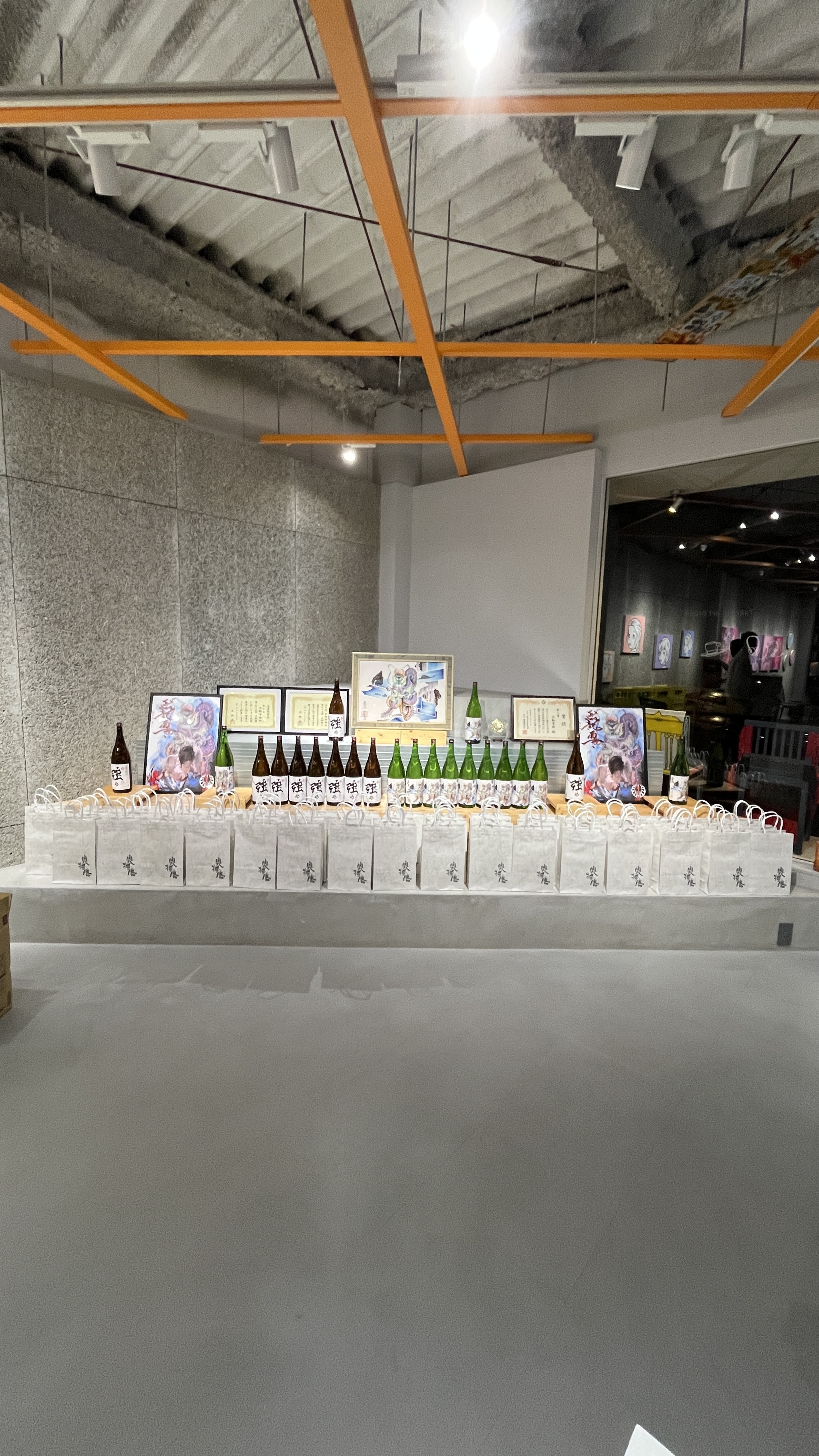 アートと日本酒コラボ発表会