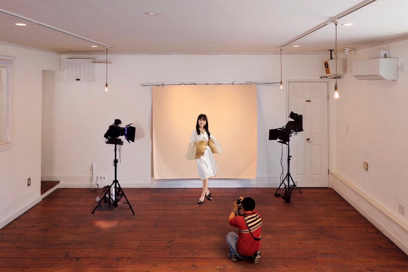 広々スペースで撮影機材の搬入も可能