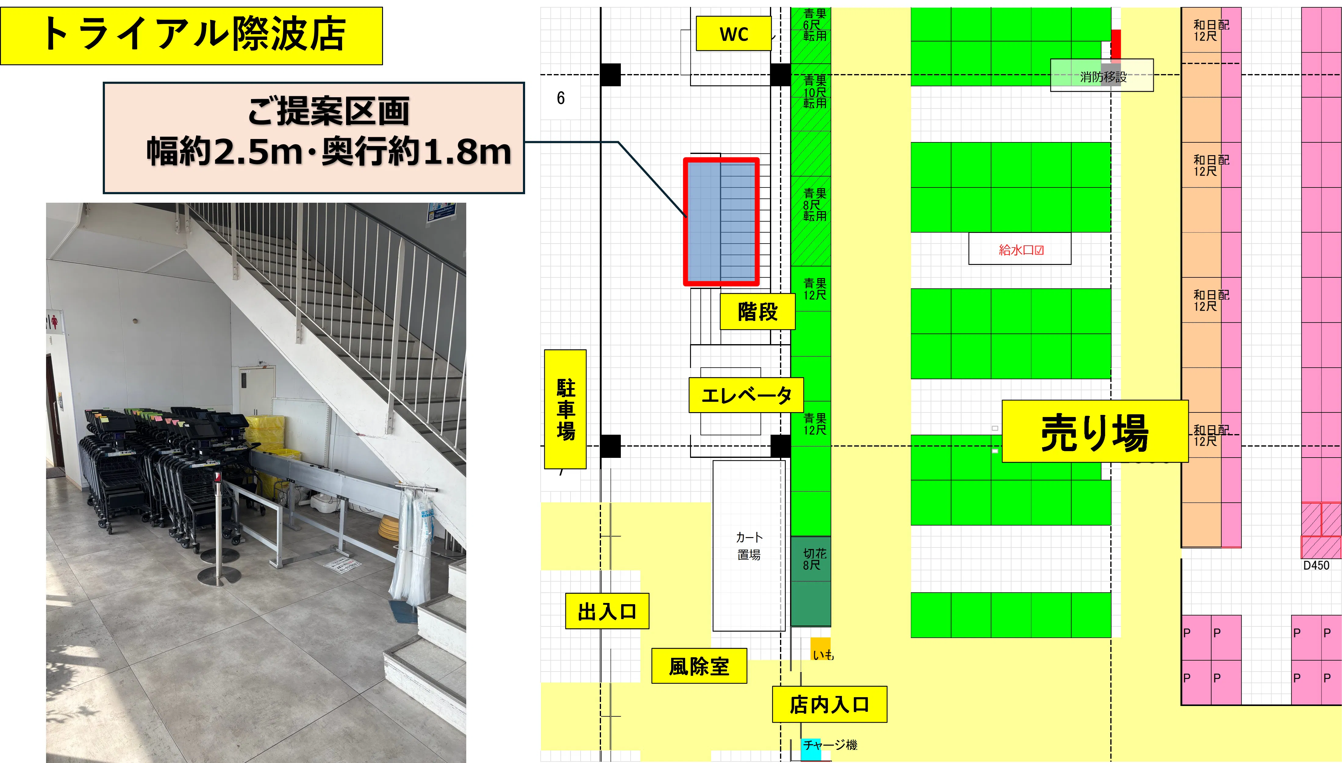 【スーパーセンタートライアル際波店】NTTドコモ中国支社様 際波店 限定スペース