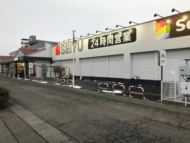 【西友　南長野店】外区画 入口付近 (屋根なし・駐輪場付近)　※キッチンカー・移動販売向け