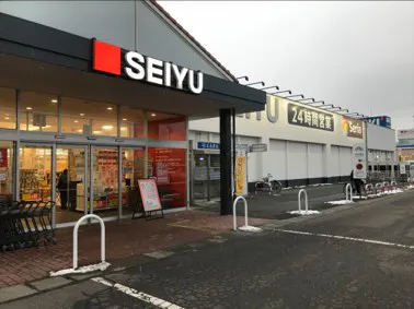 【西友　南長野店】外区画 入口付近 (屋根なし・駐輪場付近)　※キッチンカー・移動販売向けの画像