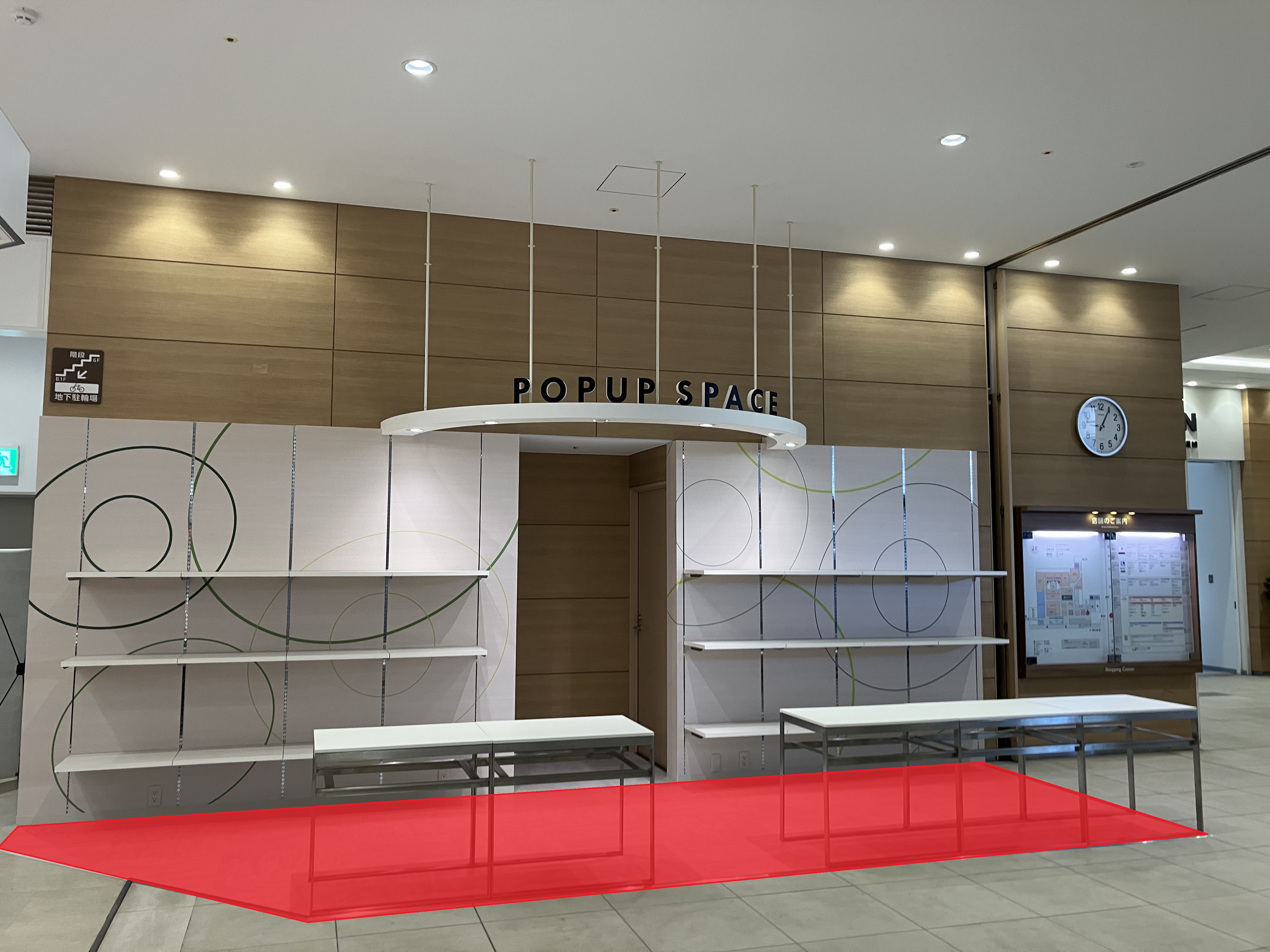 【ボーノ相模大野ショッピングセンター】2階ポップアップスペース　物販、食物販のポップアップストアや販促プロモーションに最適な催事イベントスペース