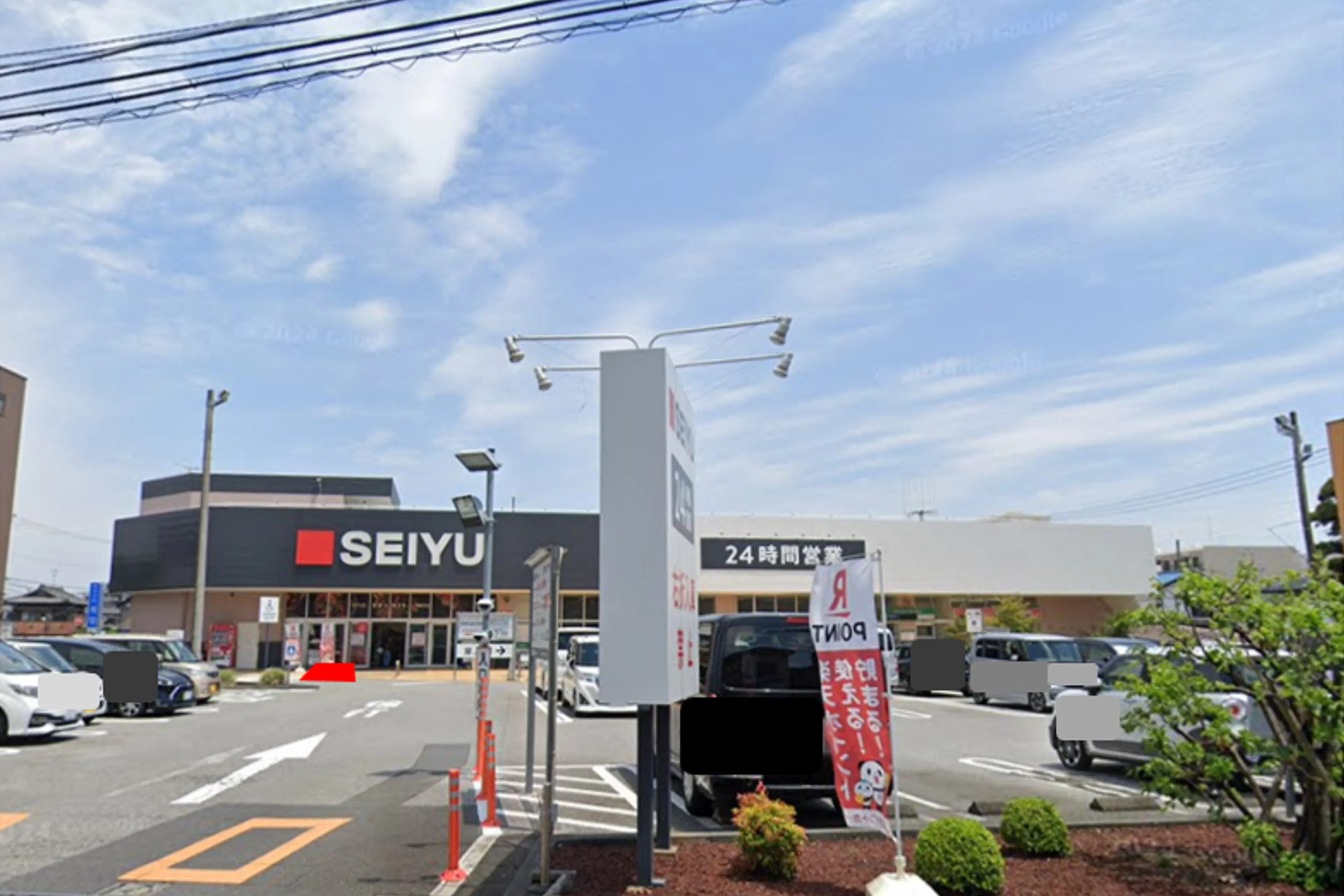 【西友 薬円台店】屋外 店頭軒下 キッチンカーでのご出店にも最適な出入口付近 店頭軒下スペースの催事イベントスペース