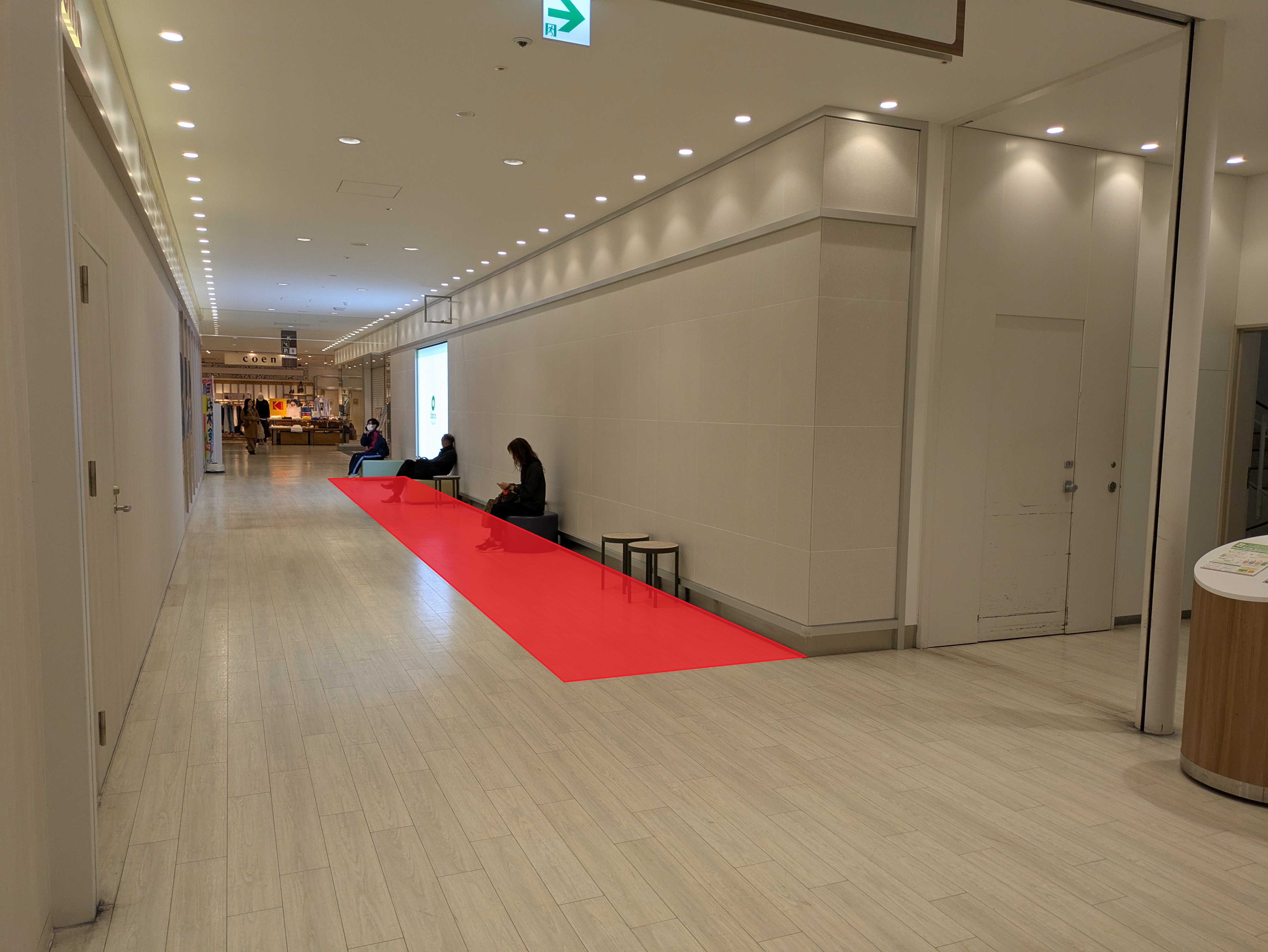 【ボーノ相模大野ショッピングセンター】3階共用通路　物販、食物販のポップアップストアや販促プロモーションに最適な催事イベントスペース