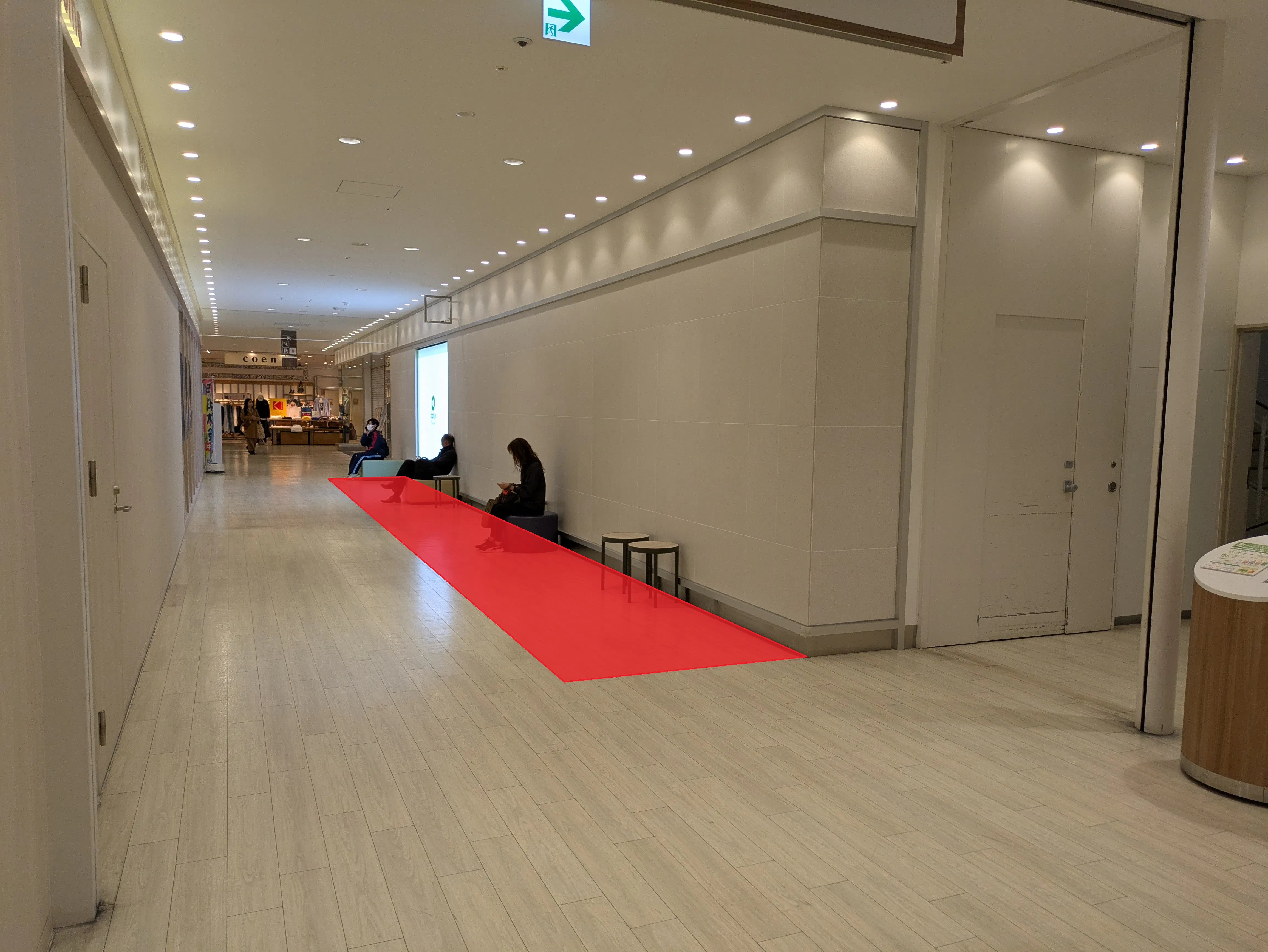 【ボーノ相模大野ショッピングセンター】3階共用通路　物販、食物販のポップアップストアや販促プロモーションに最適な催事イベントスペース