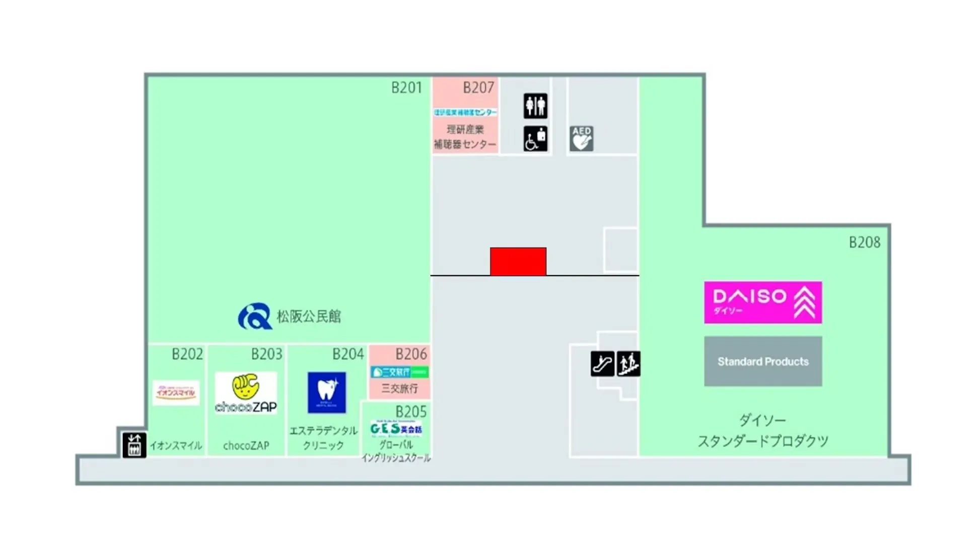 【イオンタウン松阪船江】販促プロモーションや物販に最適！人通りの多いB棟2階ラウンジスペース
