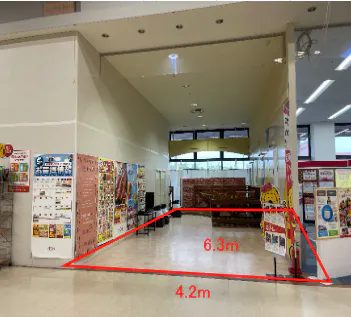 【イオンスーパーセンター五城目】食品レジ前催事スペースB 販促プロモーションや物販に最適なスーパー店内催事イベントスペース