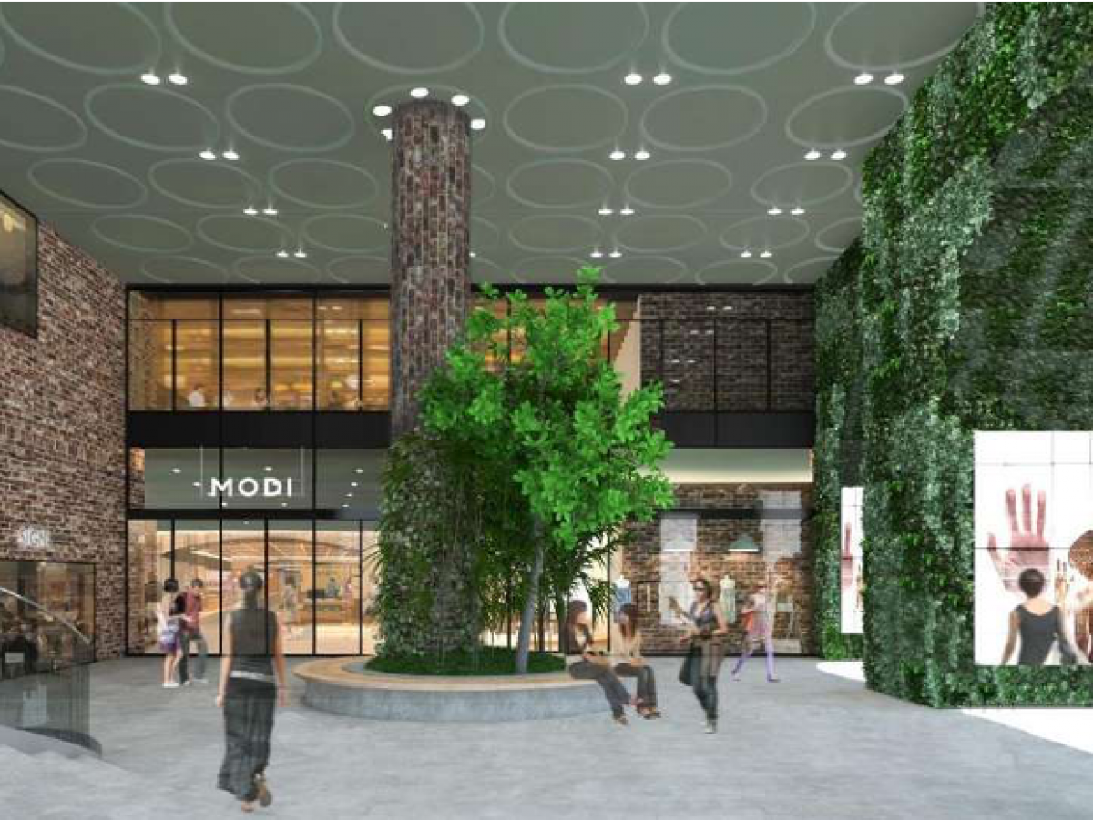 【渋谷モディ】1階 店頭プラザ【プロモーション】渋谷駅徒歩2分でトラフィック抜群のスペース。合わせて外壁ビジョン・サイネージの活用もおすすめ