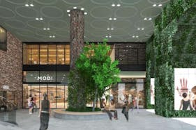 【渋谷モディ】1階 店頭プラザ【プロモーション】渋谷駅徒歩2分でトラフィック抜群のスペース。合わせて外壁ビジョン・サイネージの活用もおすすめ