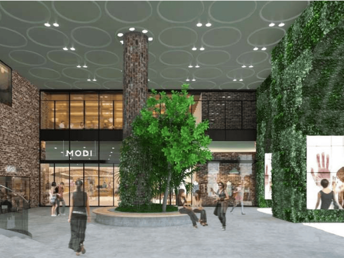 【渋谷モディ】1階 店頭プラザ【プロモーション】渋谷駅徒歩2分でトラフィック抜群のスペース。合わせて外壁ビジョン・サイネージの活用もおすすめ