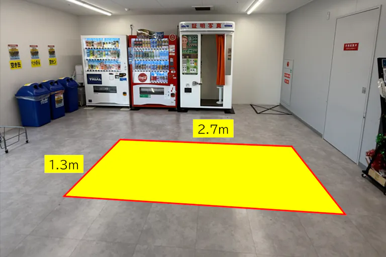 出店スペース:2F店舗入口横