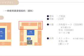 【北千住マルイ】2階 カレンダリウムF13【食物販・物産展】店内入って正面、什器完備の好立地スペース