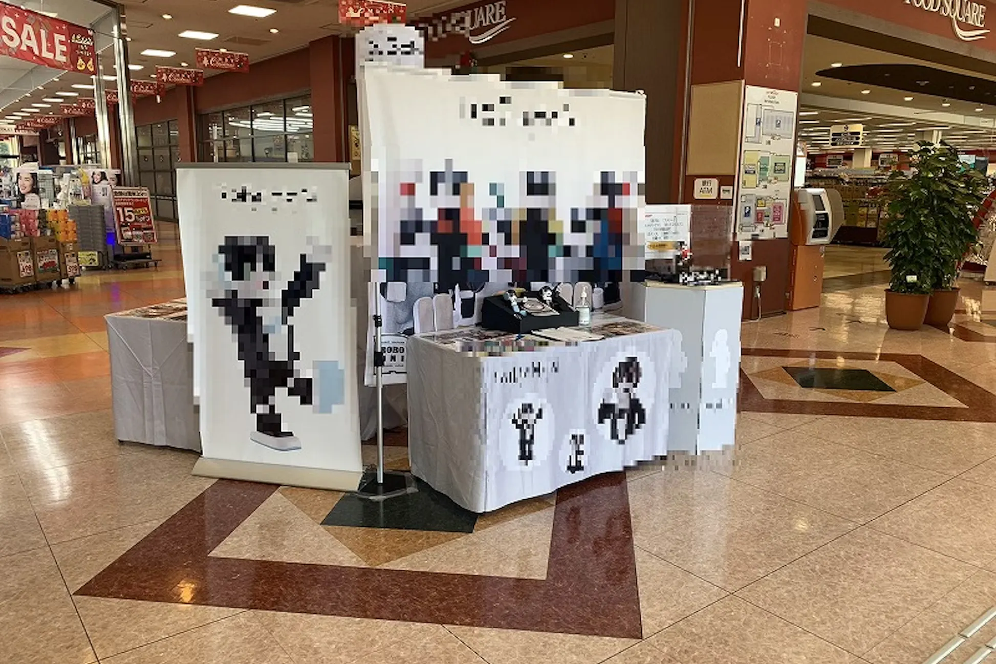 【ヘイワールド!!/メインホール】物販や食物販、プロモーションイベントに最適複な地域密着型の商業施設にある数テナントに面した通行量の多いイベントスペース