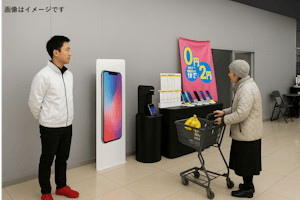 【メガセンタートライアル新宮店】プロモーションや出張販売に利用可能なカート横イベントスペース(※ウォーターサーバー不可)