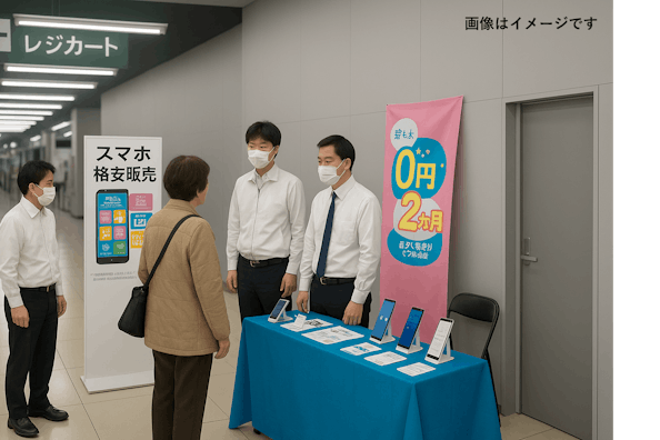 【メガセンタートライアル新宮店】プロモーションや出張販売に利用可能なカート横イベントスペース(※ウォーターサーバー不可)