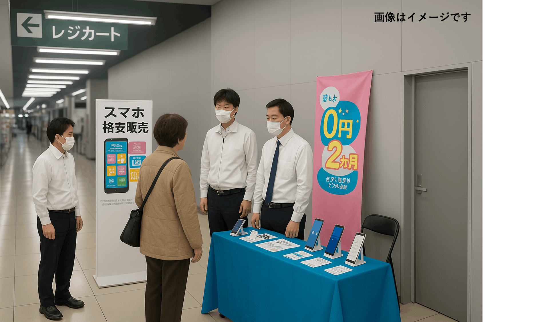 【メガセンタートライアル新宮店】プロモーションや出張販売に利用可能なカート横イベントスペース（※ウォーターサーバー不可）の画像