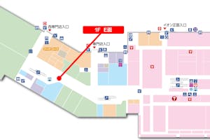 【イオンモール山形南/1階E面】物販や食物販、展示会やプロモーションイベントに最適なエスカレーター付近にある通行量の多いイベントスペース