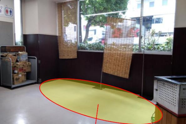 【オリンピック鶴見店】プロモーションに最適な1F右側出入口脇スペース