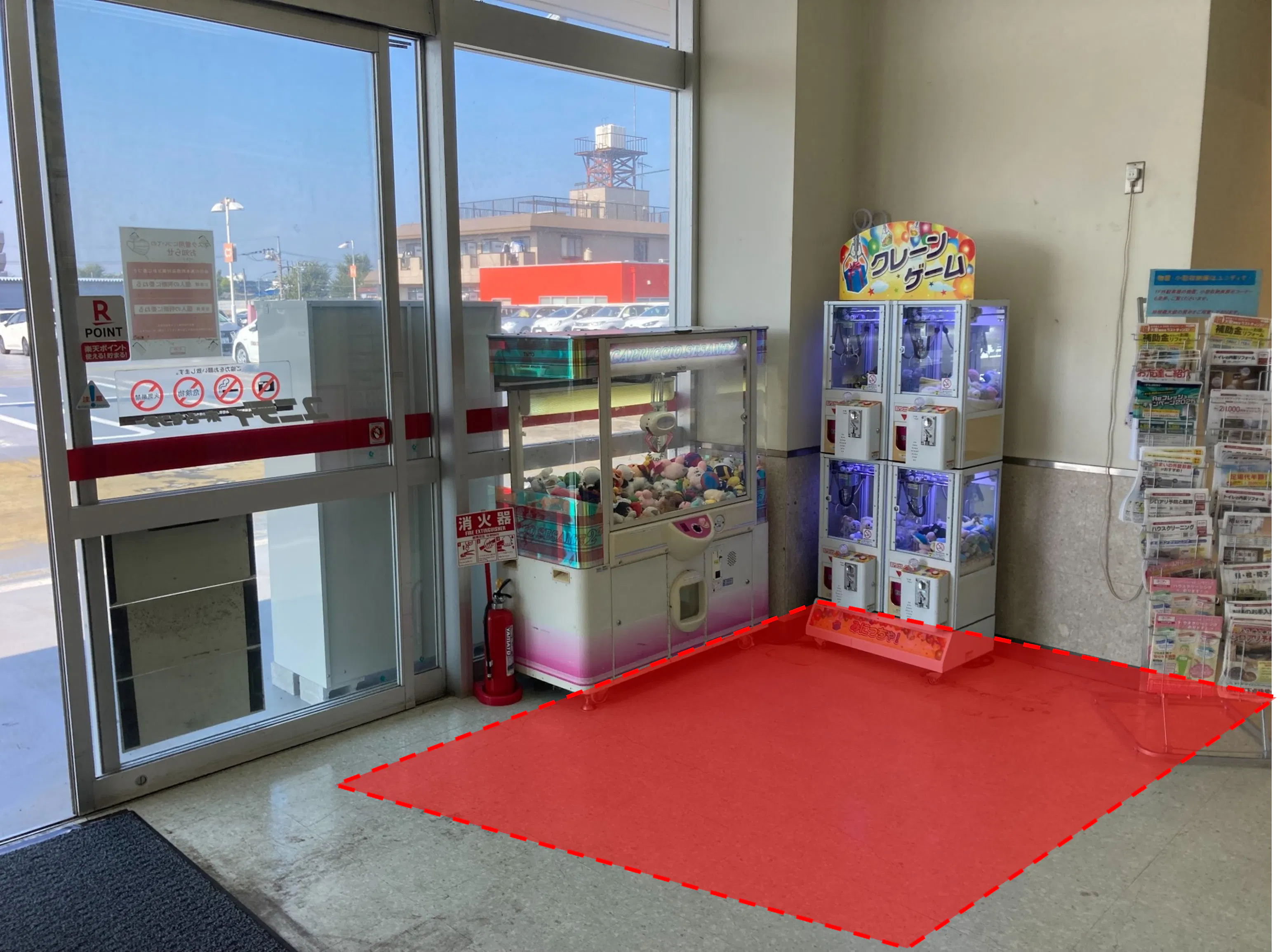 【ユニディ相模大野店】2階エレベーターホール 物販やプロモーションに最適なホームセンター内エレベーター前の催事イベントスペース