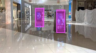 【イオンモール名古屋茶屋】モール内広告 サイネージの画像