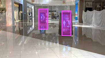 【イオンモール名古屋茶屋】モール内広告 サイネージの画像