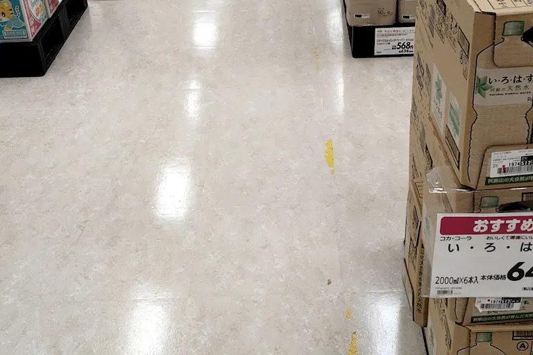 シャッターライン注意