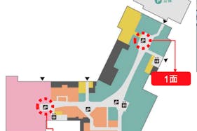 【イオンモール川口】モール内広告 エスカレーター側面