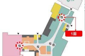 【イオンモール川口】モール内広告 エスカレーター側面