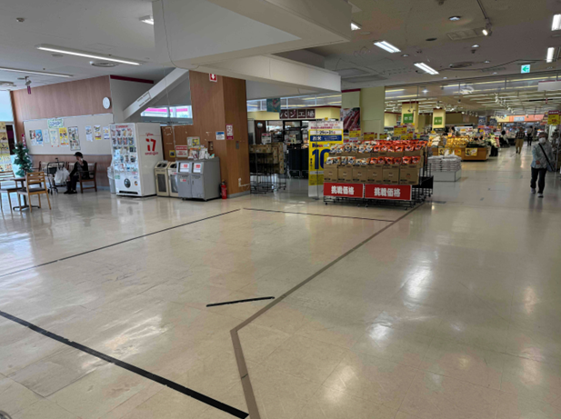 【イオン船岡店】１Fフードコード前 販促プロモーションに最適なスーパー店内催事イベントスペース
