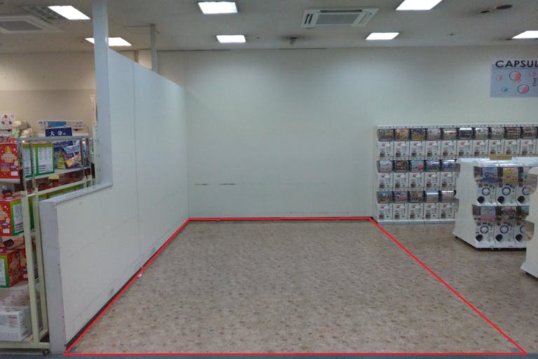 催事使用時の区画サイズ