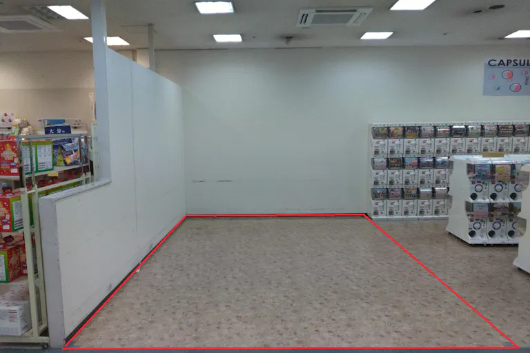 催事使用時の区画サイズ