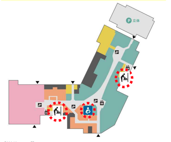 【イオンモール川口】モール内広告 授乳室・おむつ替えシート壁面