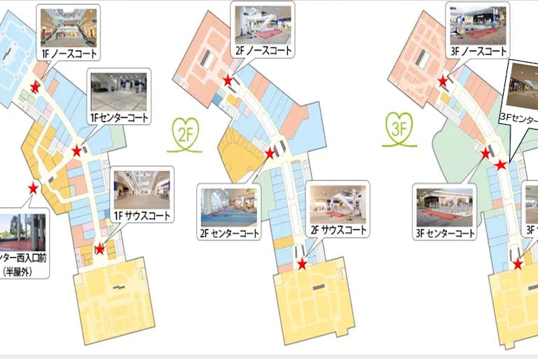 【イオンモールむさし村山】1Fサウスコート柱前イベントスペース(日本一側)の画像2