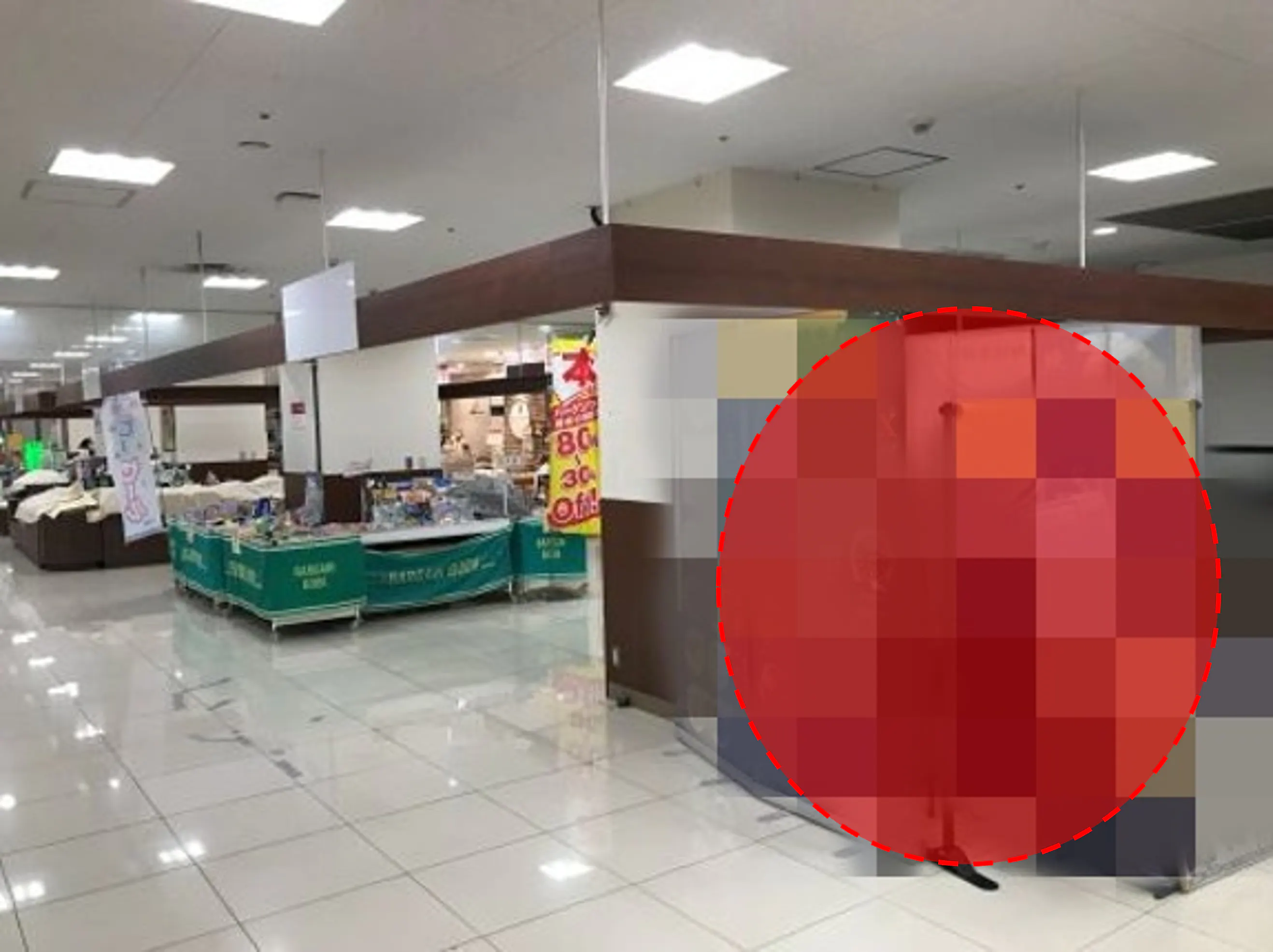 【西友　新長田店】催事場①　ポップアップストア(物販、食物販)やプロモーション用途に最適なスーパー店内催事イベントスペース