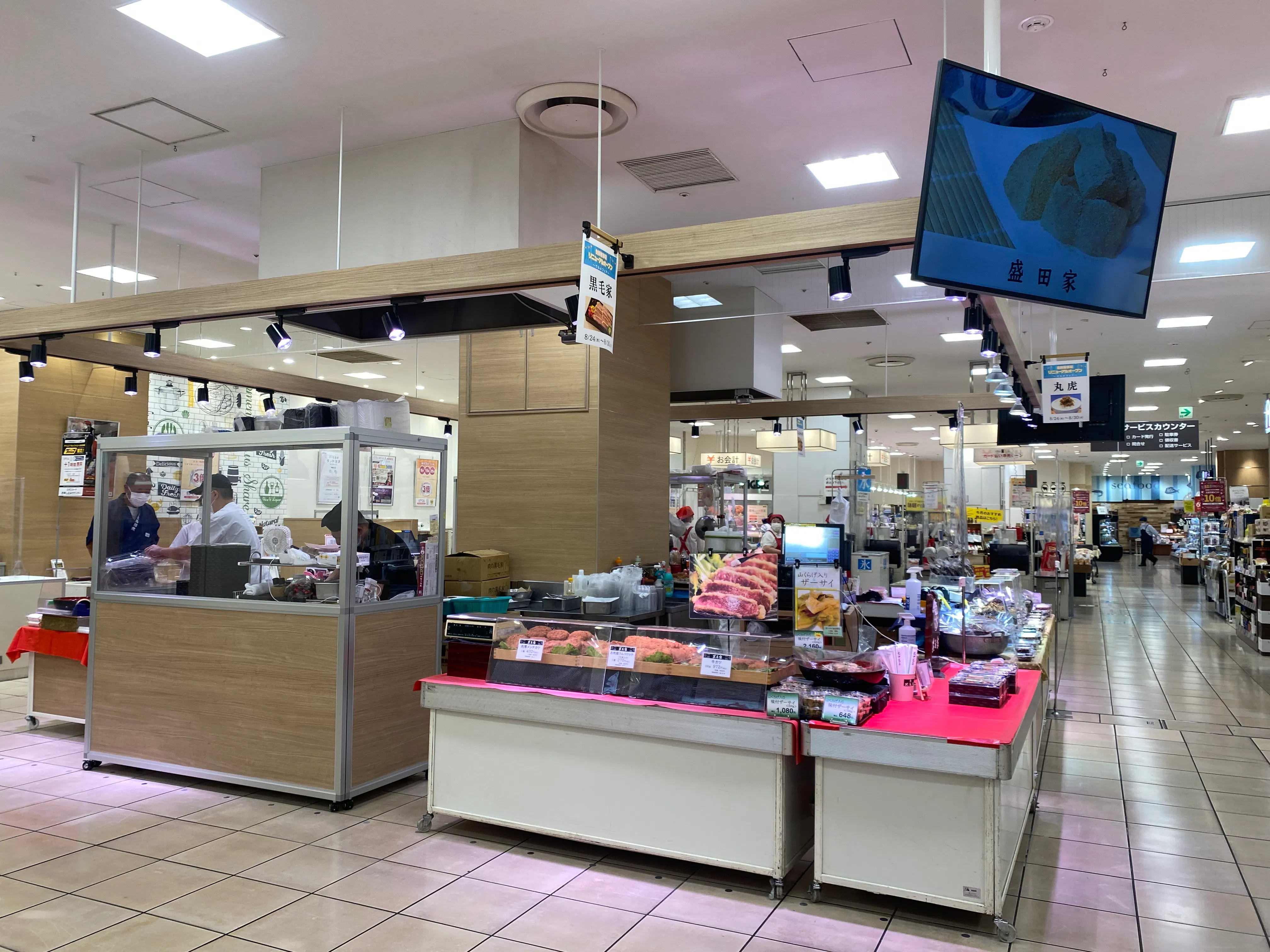 【マルイファミリー志木】1階 カレンダリウムF10【食物販・調理行為可能】生鮮食品フロアーに位置し、集合型のサークル状の区画。実演販売に最適なスペースです。