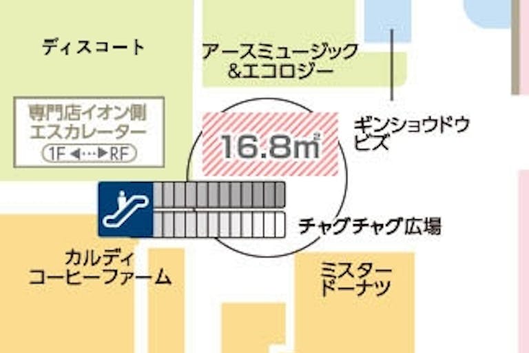 【イオンモール盛岡南/1Fチャグチャグ広場】各種プロモーションイベントや物販イベントに最適なエスカレーター付近にある視認性抜群のイベントスペースの画像5