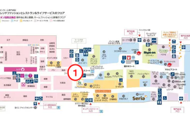 【イオンモール加西北条*】モールメディア⑥1Fフロアシート