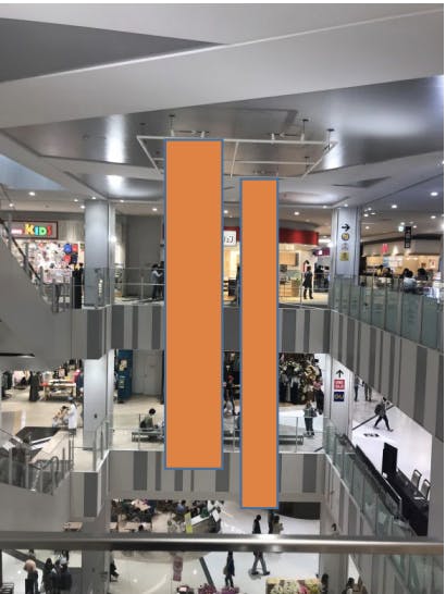 【イオンモール座間】モール内広告 大型バナー