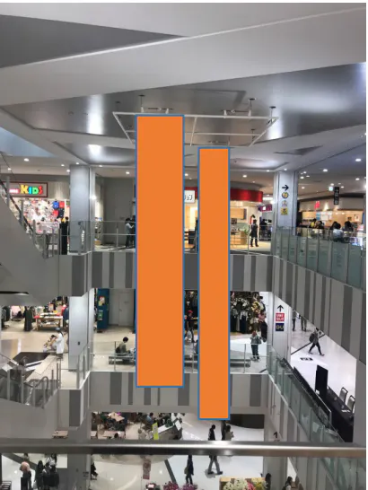【イオンモール座間】モール内広告 大型バナー
