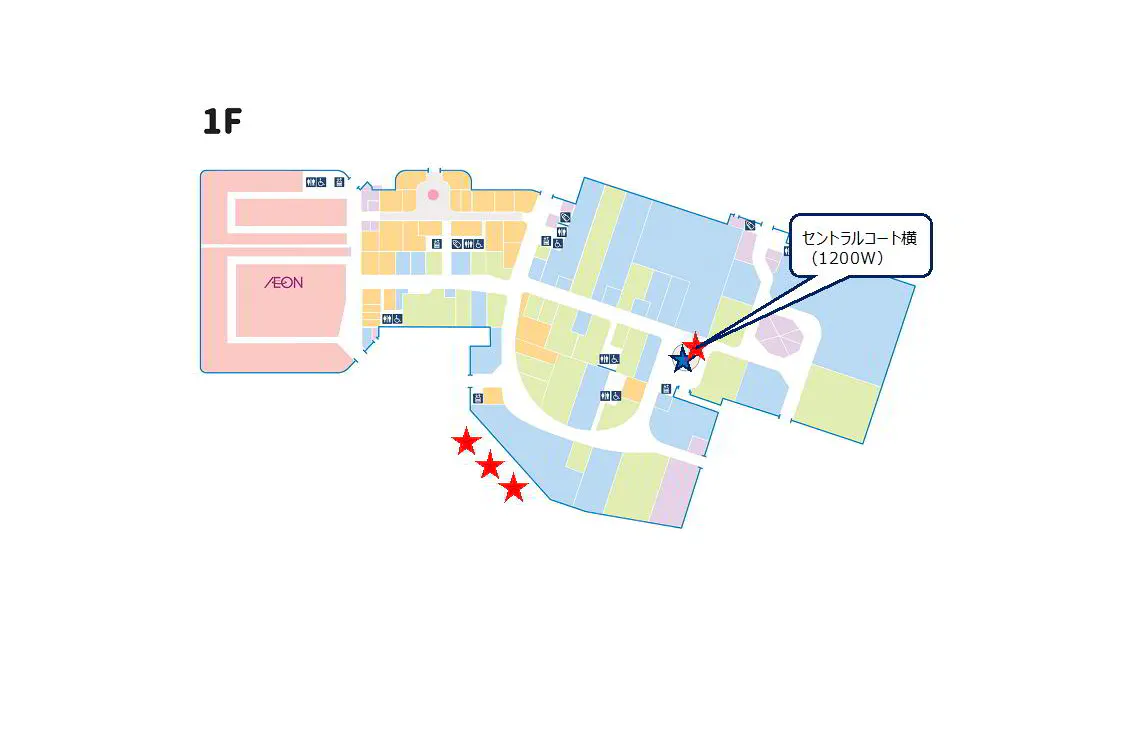 【イオンモール太田】1Fセントラルコート横