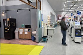 【スーパーセンタートライアル半田亀崎店】物販/食物販や販促プロモ活動に最適なレジアウト『イートインスペース』