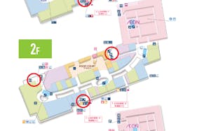 【イオンモール春日部】モール内広告 化粧室鏡