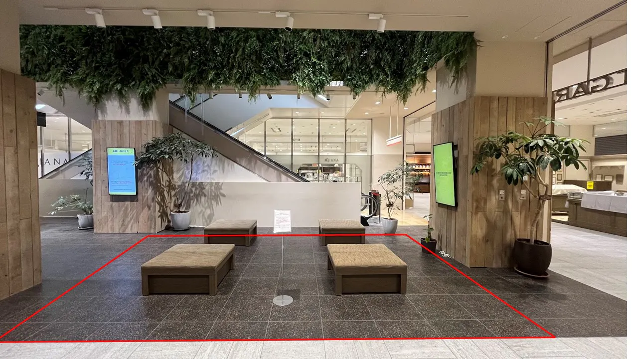 【アミュプラザおおいた】ファッション関係の雑貨や、アパレル商品の物販催事に適したコンパクトなイベントスペース1F イーストガーデンの画像