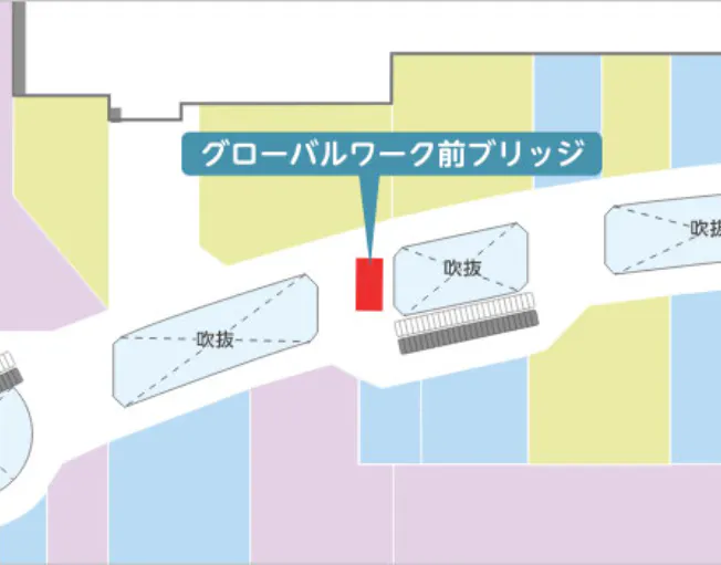 【イオンモール浦和美園*】2Fグローバルワーク前ブリッジ