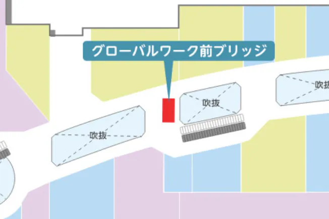 【イオンモール浦和美園*】2Fグローバルワーク前ブリッジ