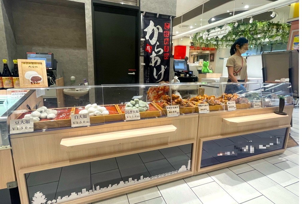 【海老名マルイ】1階 カレンダリウムF09【食物販・調理行為可能】店内入って正面、区画内に調理厨房あり、什器付き