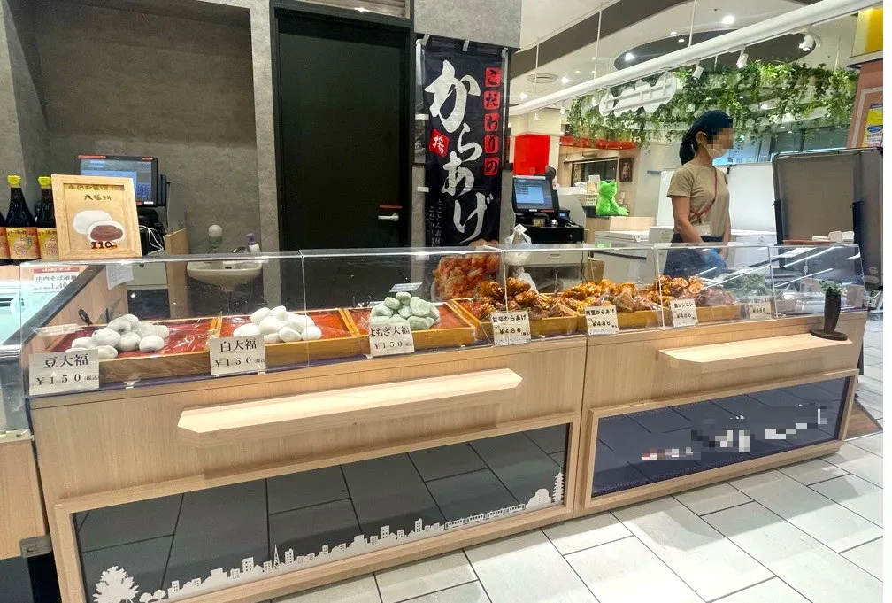 【海老名マルイ】1階 カレンダリウムF09【食物販・調理行為可能】店内入って正面、区画内に調理厨房あり、什器付き