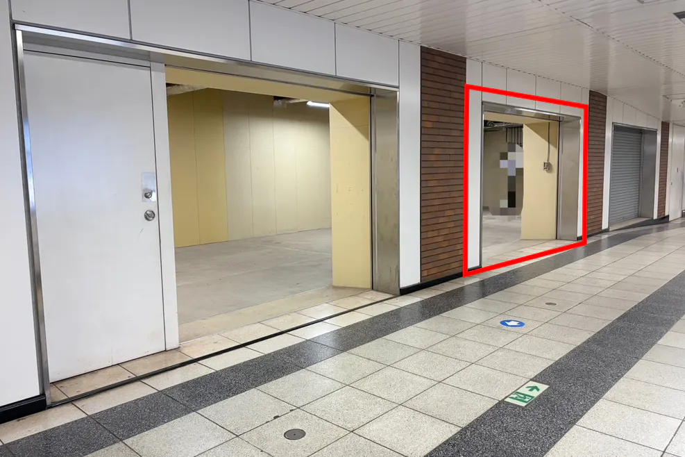 【横浜市営地下鉄ブルーライン関内駅・改札外B区画(中央)|割引キャンペーン実施中】物販、食物販のポップアップストアに最適な人通りの多い改札外イベントスペース