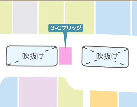 【イオンモール土浦*】3F-Cブリッジ(ふるいち前)
